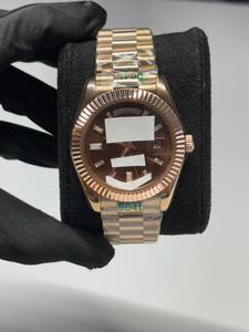 Top Round Cut Diamond Watch Stainless Steel <b>Smart</b> Brown Stick Dial for Wedding and Partywear Men's Quartz Watch Available - Product Image 1