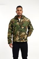 Veste de terrain camouflage pour homme ODM/OEM, col montant, fermeture éclair sur le devant, poignets ajustables, design personnalisable, respirante, séchage rapide