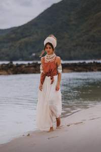 Blusa de Mujer Vintage con Estampado Floral, Sin Mangas, Dobladillo Asimétrico, Corte Regular, Estilo Casual de Verano - Product Image 6