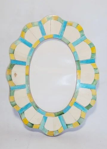 Cadre photo en résine FAIZA CRAFT FC-2279 fait main avec pierres semi-précieuses, respectueux de l'environnement, Inde - Vente en gros de cadres de luxe pour la décoration murale - Product Image 4