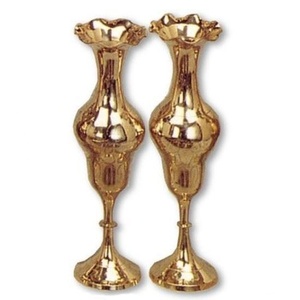 Trend Selling Metal Flower Vase for Home Hotel Wedding <b>Decoration</b> for Living Room Brass Tabletop Flower Vase Modern Sculpture - Product Image 3