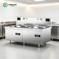 Cuisinière Wok Commerciale Sécurisée avec Verrou de Sécurité Certifiée CE pour une Utilisation Quotidienne Sûre en Petite Cuisine