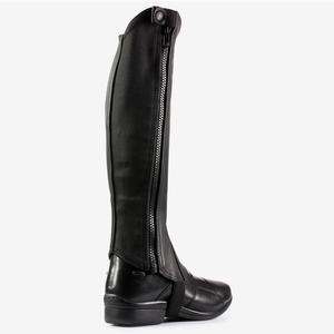 Bottes d'équitation hautes en cuir véritable pour femmes, avec fermeture éclair, pour l'équitation anglaise, western, cowboy et motard - Product Image 2