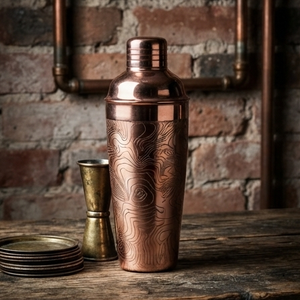 Coctelera Grande Clásica con Acabado en Cobre para Mezclar Bebidas, Juego de Herramientas de Bar para Fiestas en Casa - Product Image 1