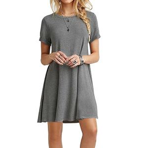 Bikinis Secret Women's Summer Beach Mini <b>Dress</b> Fashion Loose <b>T</b>-<b>shirt</b> <b>Dresses</b> Casual Short <b>Sleeved</b> <b>Long</b> Top for Women Casual - Product Image 3