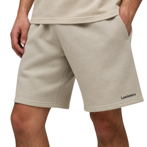 <b>Mens</b> <b>Fleece</b> <b>Shorts</b> Elastic Waist Side Pockets Relaxed Fit Open Hem Casual Custom Wholesale OEM Manufacturer Supplier Bottoms B2B - Product Image 1