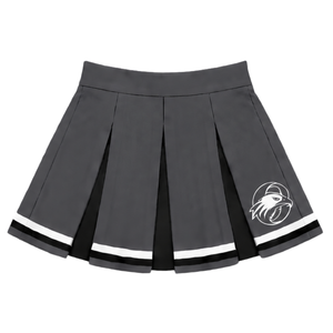 <b>Grey</b> Cheerleading <b>Pleated</b> <b>Skirt</b> Women Girls Athletic Dance Team Performance Practice Training Competition Sports Uniform - Product Image 1