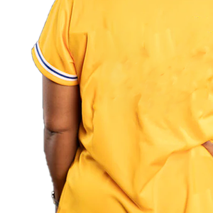 Customized Greek Logo SGRho Women Baseball Jersey Yellow Blue Button Down <b>Shirt</b> Premium Fit Greek Sorority Athletic Casual Style - Product Image 6