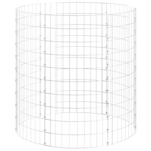 Compostiera da Giardino in Acciaio Zincato 100x100 cm con Aerazione - Product Image 2