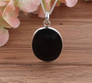 Platinum Plated Bezel Setting Crystal Rhinestone Pendant Hand Cut Necklace Sterling Silver Vintage <b>Charms</b> Witchy Stone Amulet - Product Image 6