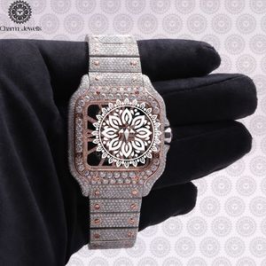 Reloj Charm Jewells de Lujo con Caja de Acero Inoxidable, Esfera de 38 mm, Movimiento Mecánico, Diseño Hueco, Cierre Oculto con Botón a Presión, Unisex 10 - Product Image 3