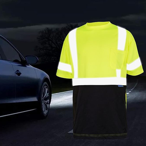 เสื้อยืดเพื่อความปลอดภัยแบบสั่งทำและขายส่งที่เป็นมิตรกับสิ่งแวดล้อม ผลิตจากโพลีเอสเตอร์ 100% พร้อมอุปกรณ์และชุดป้องกันเพื่อความปลอดภัย - Product Image 6