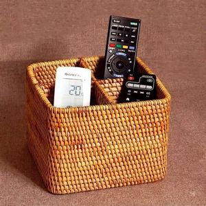 Rattan Organizer Home Kitchen Storage Handmade Tabletop Organizer Eco-friendly Storage Tray Vietnam Factory - Product Image 4