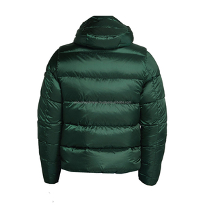 Hot Sale Premium New Design Custom Bubble <b>Hoodie</b> Winter Keep Warm Padded Jacket Plain Men Puffer Jacket - Product Image 2