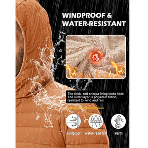 Veste matelassée pour homme avec broderie personnalisée, construction matelassée durable et solutions complètes de vêtements OEM ODM - Product Image 3