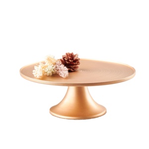 Round Stainless Steel <b>Cake</b> Stand with Crystal Trim and Mirrored <b>Top</b> Hand Wash Only Non-Toxic - Product Image 6