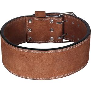 Ceinture de musculation Powerlifting en cuir de vachette suédé de haute qualité 13mm 4 \ "large Double broche personnalisé Fitness sécurité musculation entraînement - Product Image 5