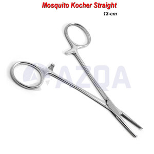 Pinzas Kocher Rectas de Acero Inoxidable de 13 cm, Pinzas de Tejido con Bloqueo Premium, Instrumento Quirúrgico Dental - Product Image 2