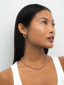 Diamond Drop <b>Earrings</b> 11mm Hinged <b>Hoops</b> Round Cut Lab Grown 14K 18K <b>Solid</b> Gold Georgian Prong Set Solitaire Fine Jewelry Huggies - Product Image 4