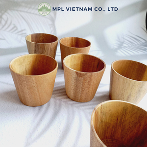 Taza de Madera de Acacia Estilo Bohemio Vintage OEM con Logotipo Personalizado, Ecológica, de Alta Calidad, Hecha en Vietnam - Regalo para Amantes del Vino - Product Image 4