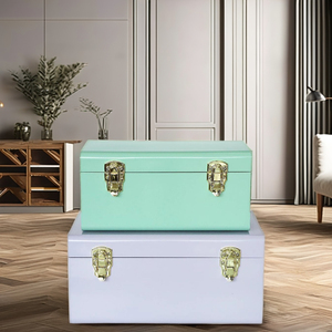 Productos Modernos de Estilo Antiguo, Baúl de Metal Elegante - Product Image 6