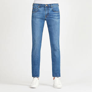 กางเกงยีนส์ทรงสลิมสั่งทำขายส่งสำหรับผู้ชาย คุณภาพสูง ดีไซน์ยอดนิยม กางเกงยีนส์เดนิมผู้ชายแบบฟอก - Product Image 4