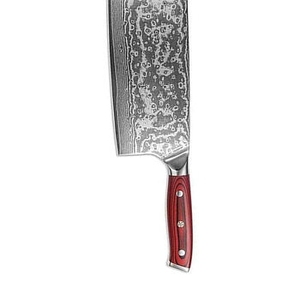 OEM Stainless Steel 12-Inch Damascus Handmade Ambidextrous Traditional <b>Kitchen</b> Cleaver <b>Knife</b> with Wooden Handle for Meat Cutting - Product Image 4