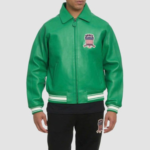 Blouson universitaire personnalisé pour homme, style streetwear hiver, broderie premium, OEM/ODM, 100% laine peignée sur le devant - Product Image 5