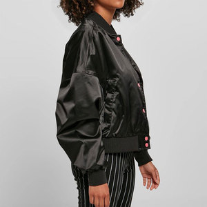 Fournisseur en gros de vestes en satin imperméables pour femmes, OEM ODM, vêtements d'extérieur pour femmes écologiques, veste en satin de soie pour l'hiver - Product Image 5