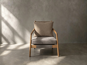 Sillón de Jardín de Mimbre para Exteriores, Silla de Patio con Cojines, Asiento Acolchado para Terraza - Product Image 2