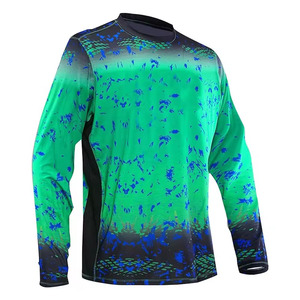 เสื้อเจอร์ซีย์ตกปลาแบบมืออาชีพ แขนยาว ยูนิเซ็กซ์ ป้องกันรังสียูวี 50 พิมพ์ลายแบบซับลิเมชั่น ระบายอากาศได้ดี ต้านเชื้อแบคทีเรีย - Product Image 1