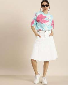 Camiseta Corta Personalizada con Logotipo Impreso en Relieve, Diseño Holgado y Oversize, Estilo Urbano, 100% Algodón, Transpirable y de Secado Rápido para Mujer - Product Image 4