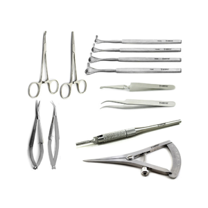 Kit de Microcirugía Oftálmica Básico de Alta Calidad, 12 Piezas, Instrumentos de Ortodoncia, Juego de Instrumentos Quirúrgicos de Acero Inoxidable, Reutilizables, Manuales - Product Image 1