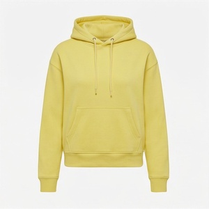 Sudadera con Capucha Personalizada de Alta Calidad, Lisa, con Color Personalizado, de Algodón, Estampada, para Mujer, Informal, Estilo Urbano - Product Image 1