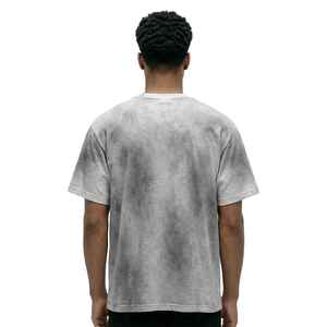 Camiseta de algodón grueso de lujo para hombre, diseño deportivo personalizado, estilo streetwear, estampado, corte holgado, lavado desgastado - Product Image 2