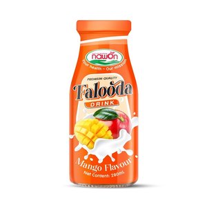 Free Sample NAWON Milk Series Falooda Drink Private Label Vietnam OEM ODM 280ml Glass Bottle <b>Beverage</b> Manufacturer - Product Image 3