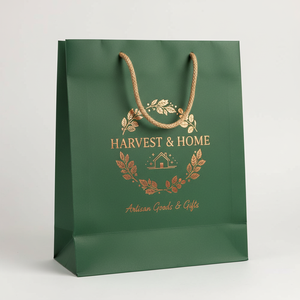 Bolsas de Papel Laminadas de Lujo Hechas a Mano, Ecológicas y Reciclables, con Diseño Personalizado para Supermercados, Comercios Minoristas y Regalos - Product Image 4