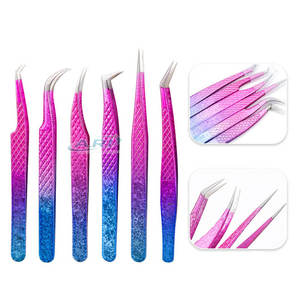 Pincettes à pointe en fibre, en acier inoxydable, antistatiques, outils de précision pour l'artisanat et la modélisation, pincettes à pointe fine en fibre - Product Image 6