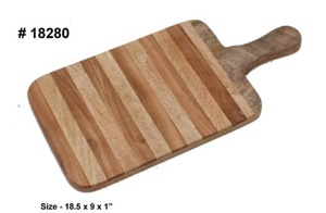 Giá rẻ Vỏ Gỗ Bát salad, vỏ gỗ log phục vụ khay, Bộ đồ ăn bằng gỗ các mặt hàng salad bát và vỏ cây thớt gỗ - Product Image 6