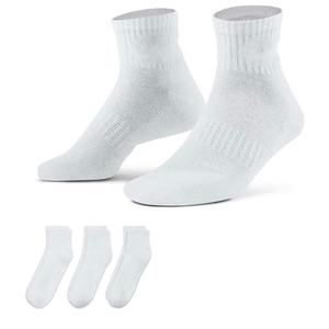 Calcetines Tobilleros Blancos de Primera Calidad, 100% Algodón, Transpirables, Tejidos, de Color Sólido, para Adultos, Uso Diario Informal, Verano - Product Image 1