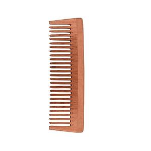 Peigne en bois de Neem pour la croissance des cheveux, peigne en bois fait à la main anti-pelliculaire pour hommes et femmes, marron - Product Image 1