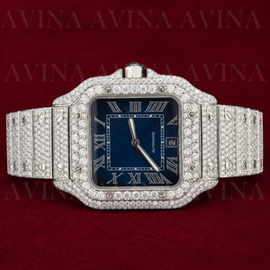 Reloj de Lujo con Incrustaciones de Moissanita para Hombre, Color D, Claridad VVS, Movimiento Automático, Pasa el Test de Diamantes, Reloj Personalizado con Incrustaciones - Product Image 3