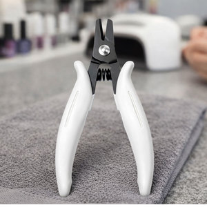 Pince professionnelle pour couper et retirer les extensions de cheveux avec poignée blanche pour usage en salon, prix d'usine OEM - Product Image 6