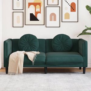 Sofá de Madera Maciza y Contrachapada de Poliéster Verde Oscuro para Sala de Estar - Product Image 1