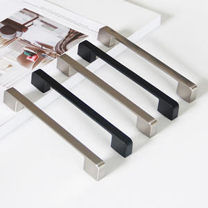 Poignée de tiroir minimaliste carrée en alliage de zinc, poignée de meuble contemporaine pour cuisine, salle à manger, chambre à coucher, commode - Product Image 1