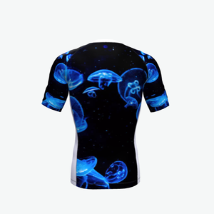 Rashguard de BJJ MMA para Hombre, Manga Corta, Compresión UPF50+, Impermeable, Ecológico, 220g, Spandex, Antidesgarro, No-Gi, Grappling, Adultos - Product Image 2