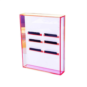 Premium <b>White</b> <b>Acrylic</b> Rectangle Solid Lash Palette Professional Design Eyelash Extension Application Eco-Friendly Kaamir - Product Image 6