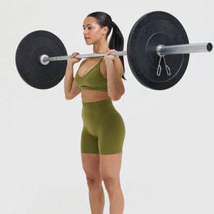 Short de sport taille haute pour femme, sexy, avec effet froncé aux fesses, legging court de yoga, compression sans couture, short de fitness - Product Image 6