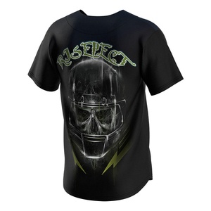 Maillot de baseball en gros, grande quantité, fermeture boutonnée, empiècements contrastants, haute qualité, vêtements d'équipe OEM, polyester, séchage rapide - Product Image 6