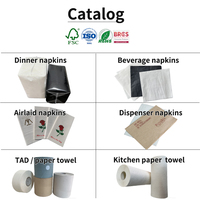 Serviettes en papier personnalisées avec logo imprimé pour la promotion de la marque, serviettes en papier pour la publicité, serviettes en papier pour restaurant